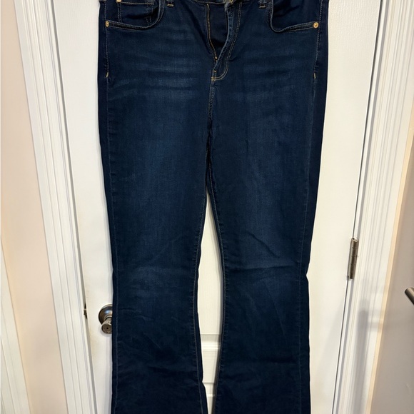 7 For All Mankind Dark Blue Flare Jeans - Picture 1 of 3